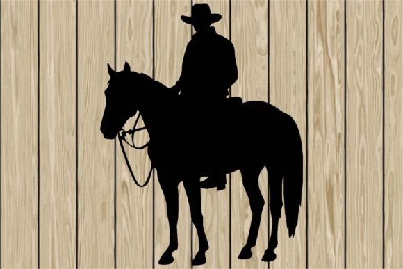 Cowboy Riding a Quiet Horse Silhouette Review