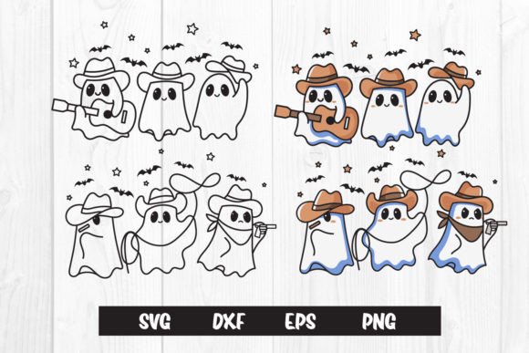 Cute Ghost Cowboy, Halloween Ghost