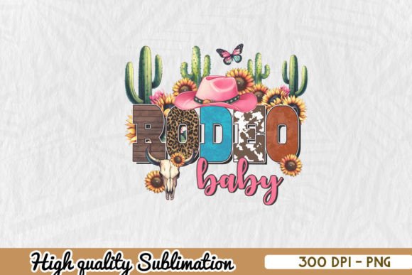 Rodeo Baby Cowgirl Hat Western PNG