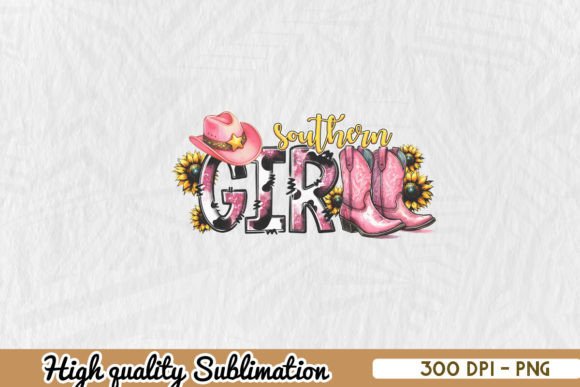 Southern Girl Western Sublimation PNG Review