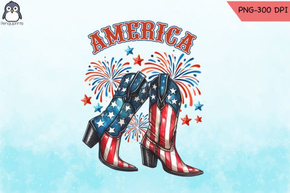 USA Western 4th of July Patriotic PNG Review