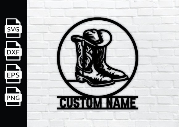 Western Cowboy Cowgirl Boots Metal Art Review