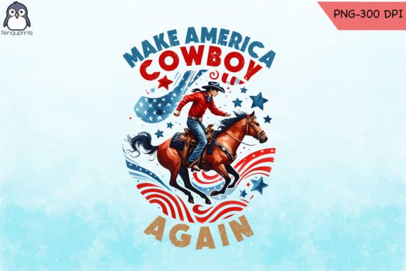 Western Make America Cowboy Again PNG Review