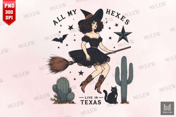 Western Witch Halloween Sublimation PNG Review
