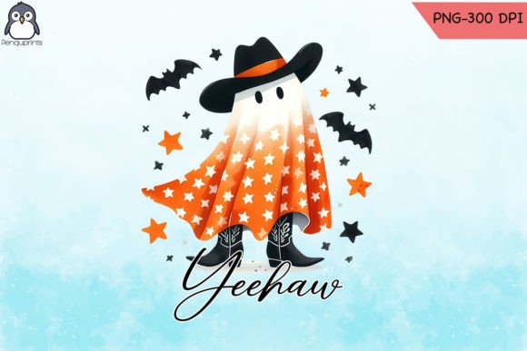 Yee Haw Western Ghost Halloweenpng PNG